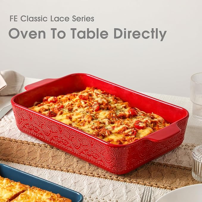 Ceramic Baking Dish Set of 3, Casserole Dishes - Image 3