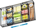 Marbrasse Expandable Desk Drawer Organizer, Mesh Drawer Organizer Tray by Marbrasse