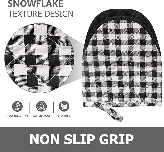 1 Pair Short Oven Mitts - Image 5