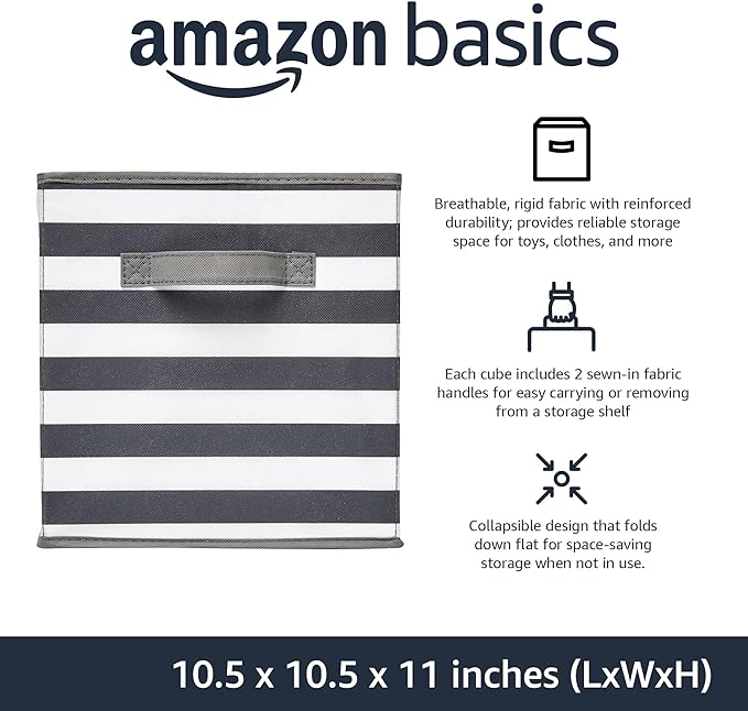 Amazon Basics Collapsible Fabric Storage Bins - Image 2