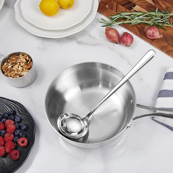 KEAWELL Premium 11" Verona Small Soup Ladle, 18/10 Stainless Steel, Heavy-Duty - Image 4