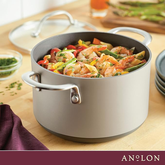 Anolon Achieve Hard Anodized Nonstick Saucepot - Image 7