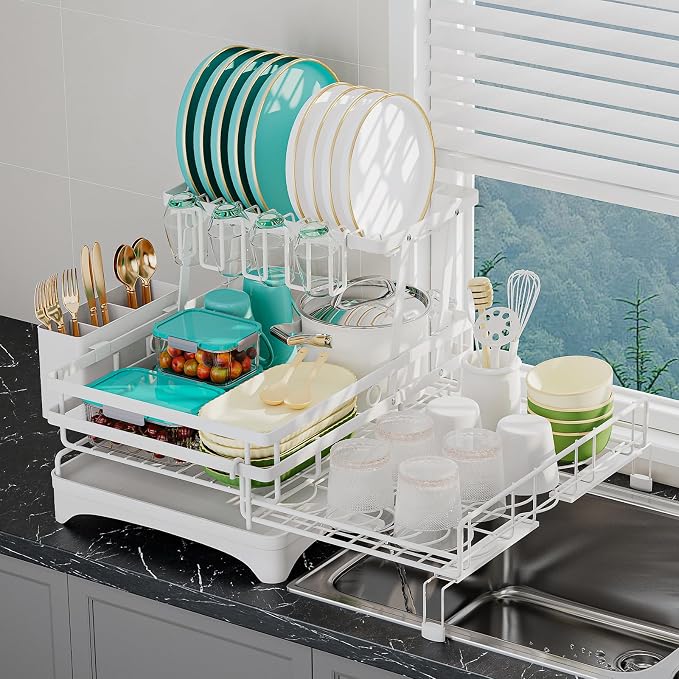 2 Tier Large Dish Drying Rack by Unknown