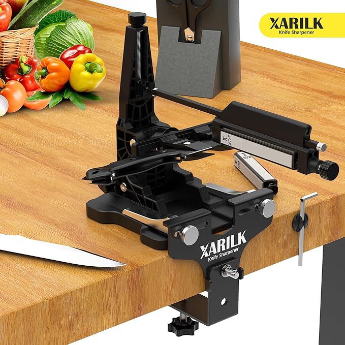 Upgraded Aluminum Knife Sharpener Securing Clip, Adjustable Width 2-5.1" - Image 2