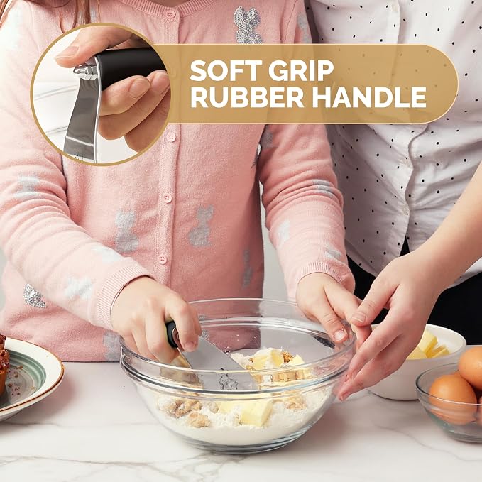 Zulay Kitchen Large 4-Inch Dough Blender Top Professional - Image 3