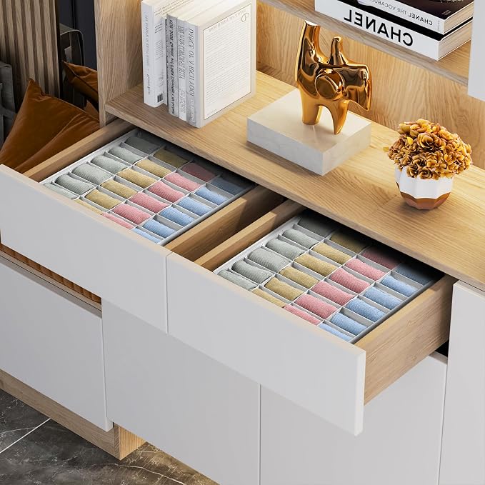 Joyoldelf Sock Organizer Drawer Organizer - Image 4