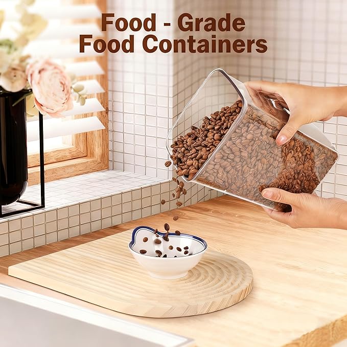 Melovom 4 Pcs Large Pop Airtight Food Storage Containers Set - Image 7