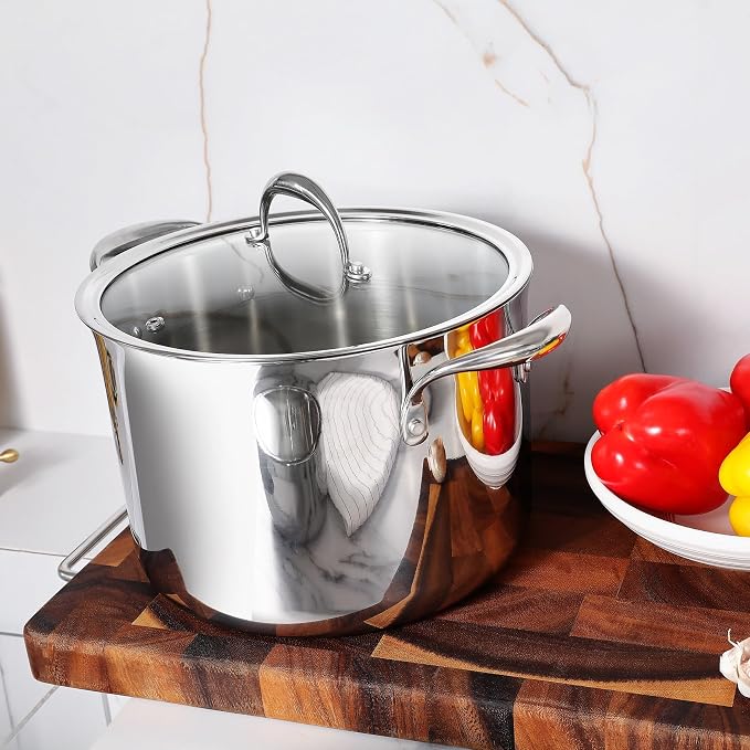 KEAWELL K3 Premium 8-Quart Tri-Ply Stainless Steel Stockpot - Image 8