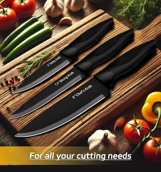 XANAPON Knife Set, 14 Pieces Kitchen Knife Set, High Carbon German Stainless - Image 6