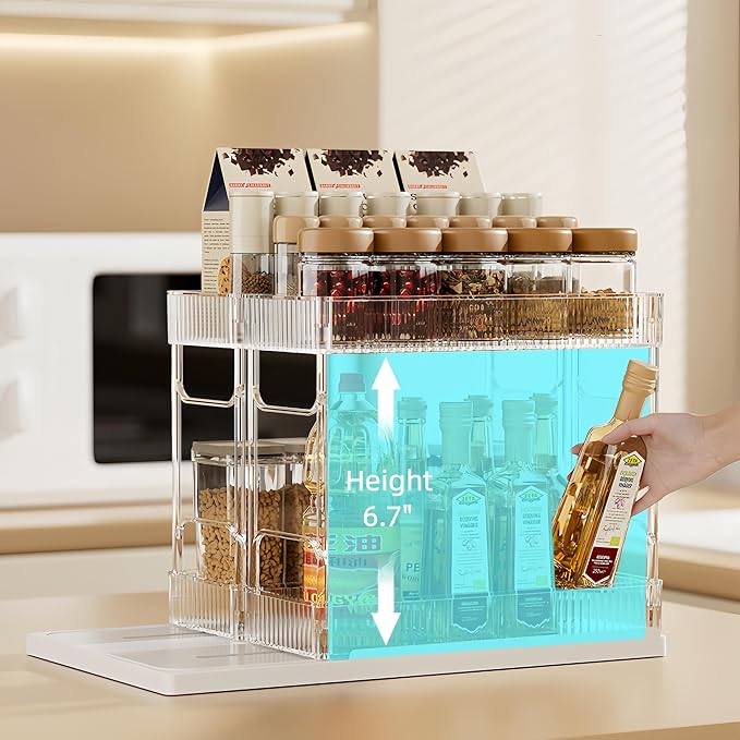Mustorn Pull Out Spice Rack Organizer - Image 4