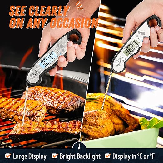 Digital Meat Thermometer, Waterproof Instant Read Food Thermometer - Image 3