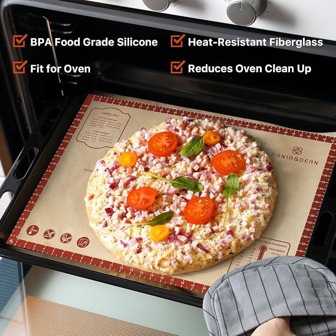 Silicone Baking Mat, Reusable Food Grade Silicone Counter Mat - Image 2