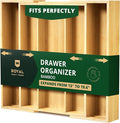 ROYAL CRAFT WOOD Luxury Bamboo Kitchen Drawer Organizer by RoyalCraftWood
