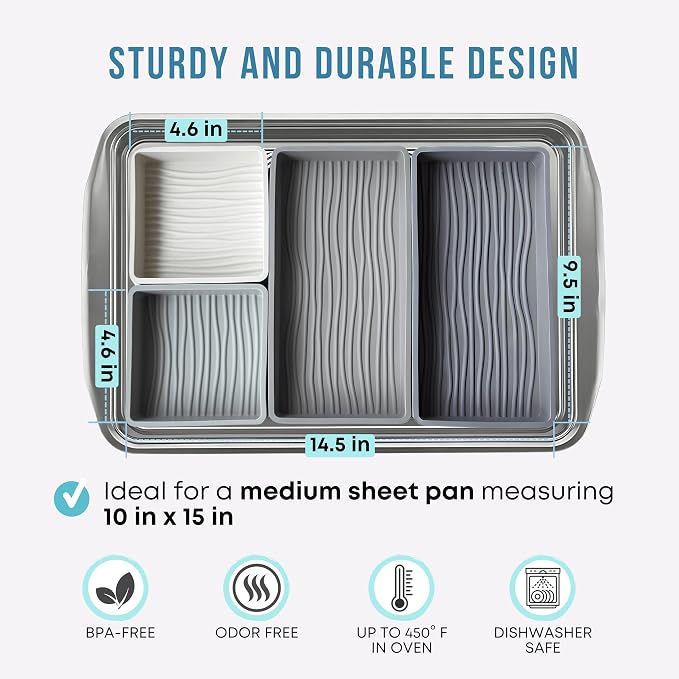 Sandunes Silicone Sheet Pan Dividers - Image 3