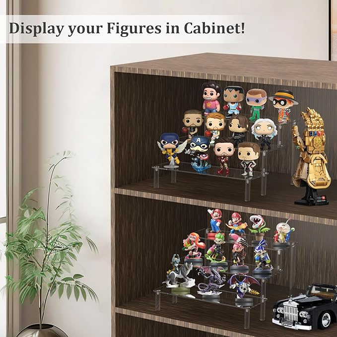 Acrylic Riser Clear Display Stand Cologne Organizer Acrylic Shelves 3 Tier Shelf - Image 4