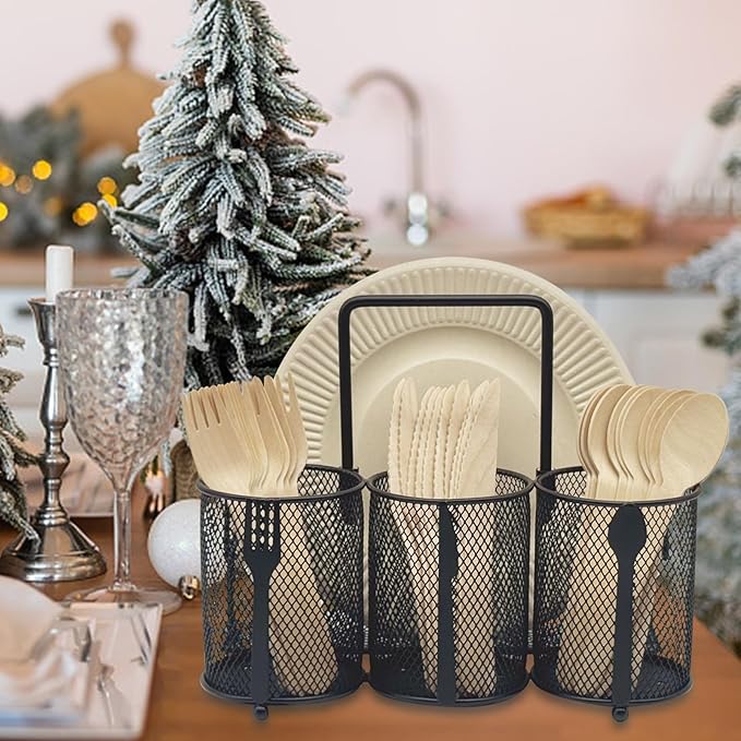 DysanVica Utensil Caddy Silverware Holder - Image 4