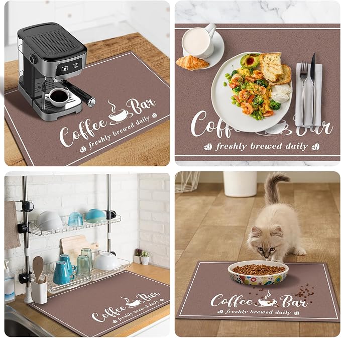 CooRug Absorbent Coffee Mat, Fashion Dish Drying Mat - Image 5