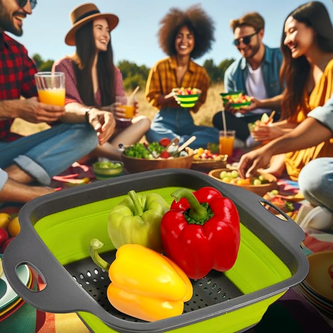 Square Collapsible Colander - Image 8