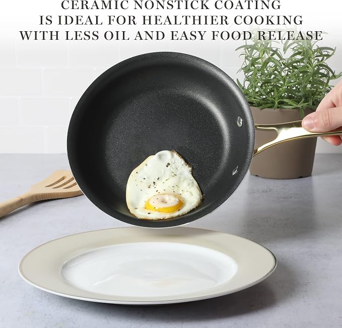 Martha Stewart Lockton 14 Piece Premium Non-Stick Heavy-Gauge Aluminum Cookware - Image 8