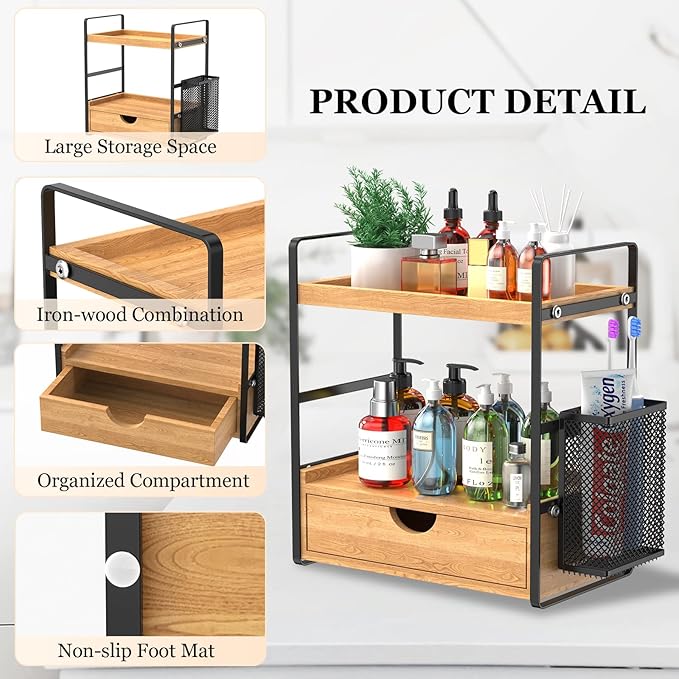 LEMIKKLE Bathroom Counter Organizer - Image 4