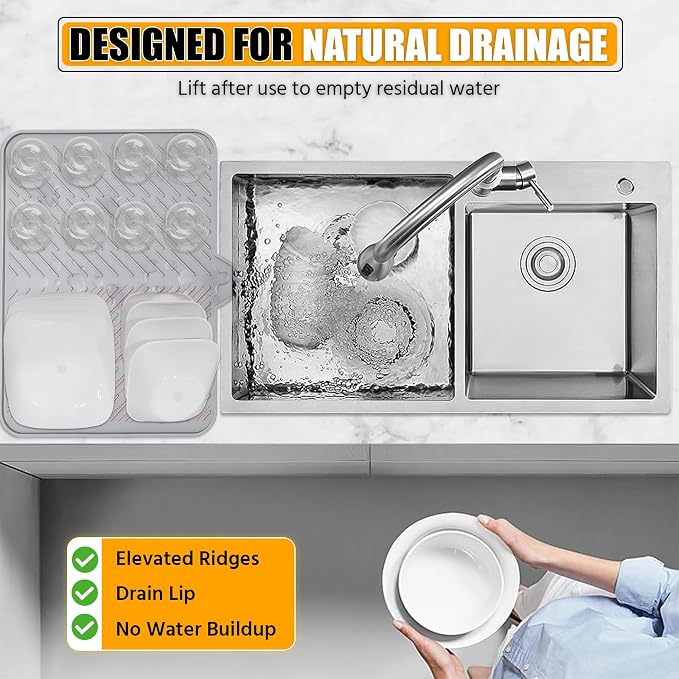 Luxet Silicone Dish Drying Mat - Image 5