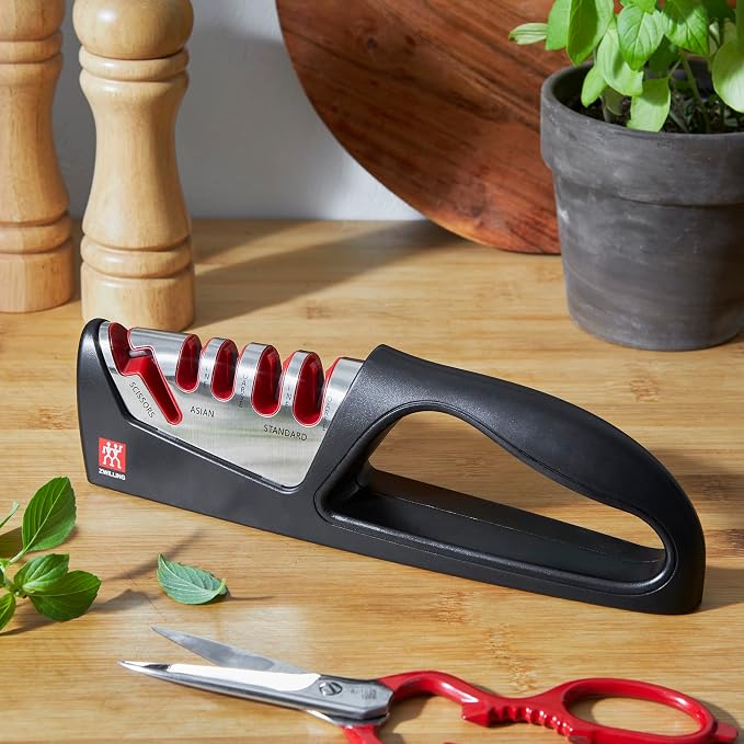 ZWILLING Razor-Sharp 4-Stage Pull Through Knife Sharpener - Image 3