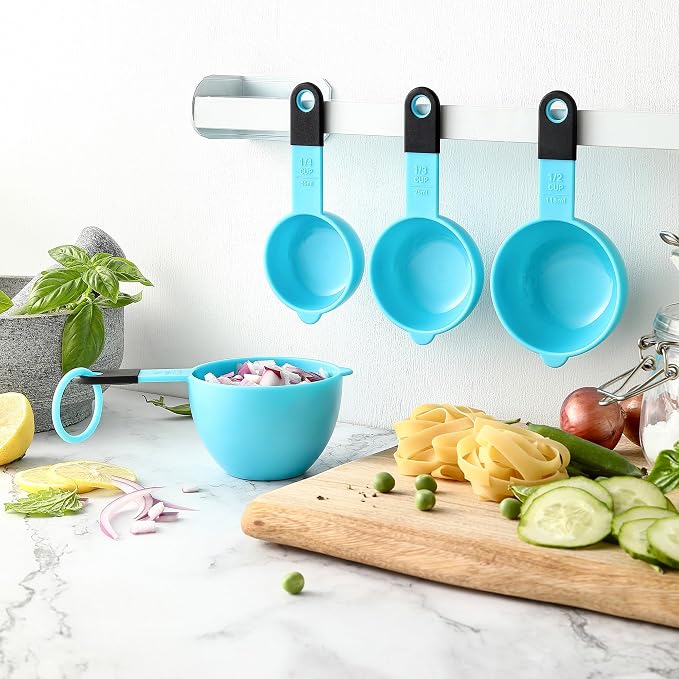 Spring Chef Magnetic Measuring Cups and Spoons Set of 9, Nesting Plastic - Image 8