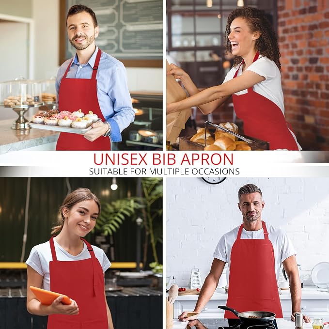 Utopia Kitchen 2 Pack Bib Apron, Adjustable - Image 5