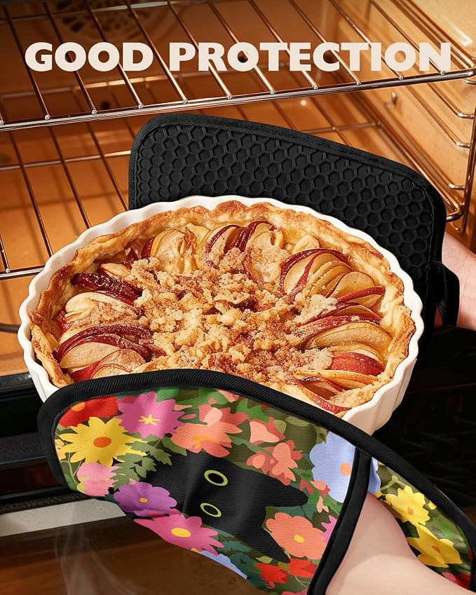 Slohif Cute Silicone Oven Mitts Heat Resistant - Image 4