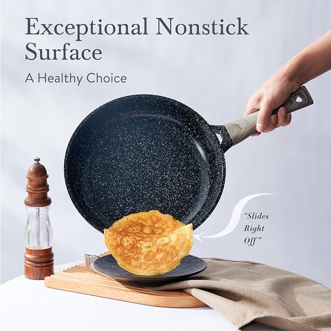 Ceramic Cookware Set 22 Piece Nonstick Pots and Pans Set Non Stick Kitchen - Image 4