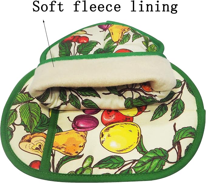 Pot Holders Set of 2 with Transparent Clear Silicone Shell and Nice Fruit - Image 5