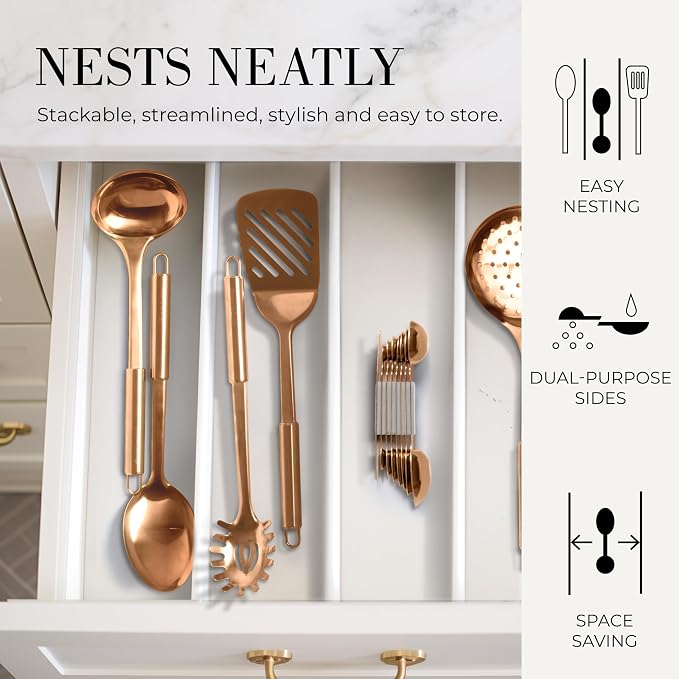 Copper Measuring Spoons Set - Image 6