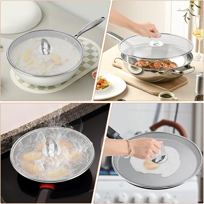 2-Pack Splatter Screens for Frying Pan - Image 6