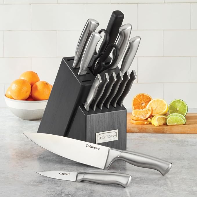 Cuisinart Professional Block Knife Set, Lightweight, Stainless Steel, Durable & - Image 2