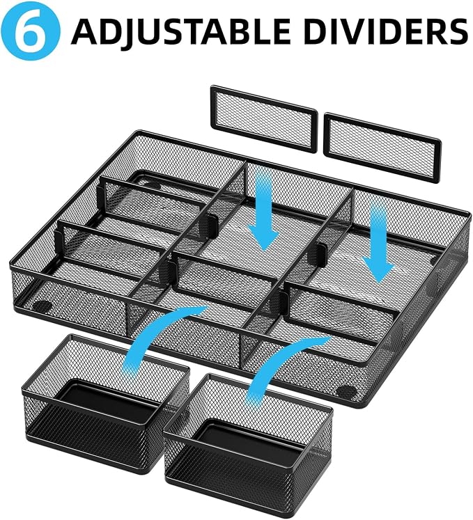Marbrasse 3 Pack Desk Drawer Organizers - Image 2