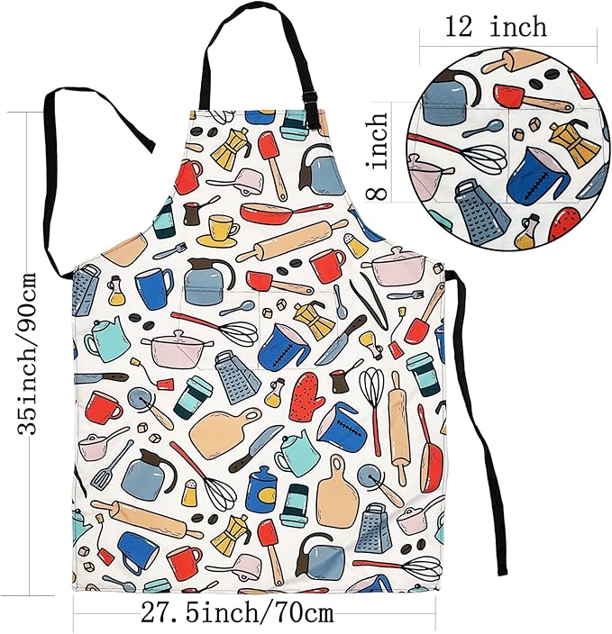 Adjustable Waterproof Apron Bib Apron - Image 7