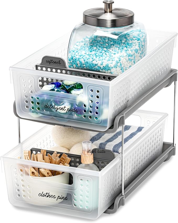 madesmart Premium 2 Tier Organizer, Under Cabinet Storage by madesmart%C2%AE
