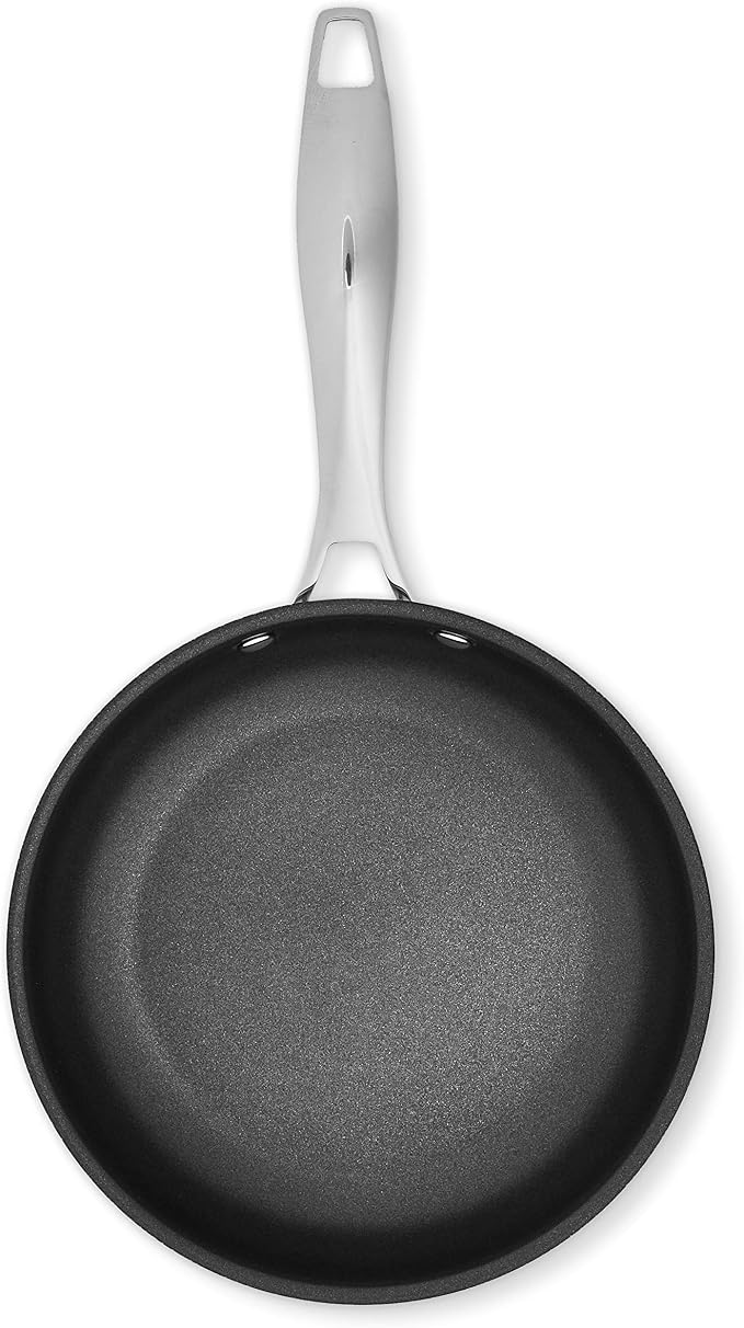 Amazon Basics 2-Piece Non-Stick Stainless Steel Fry Pan Set, Oven Safe - Image 4