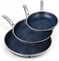 Ammeloo Hybrid Tri-Ply Stainless Steel Frying Pan Set, Non Stick Frying Pans by Unknown