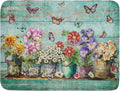 Spring Floral Rustic Dish Drying Mat by Giwawa