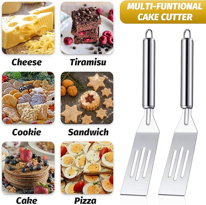 Patelai 5 Pack Mini Spatula, Small Stainless Steel Serving Spatula - Image 6