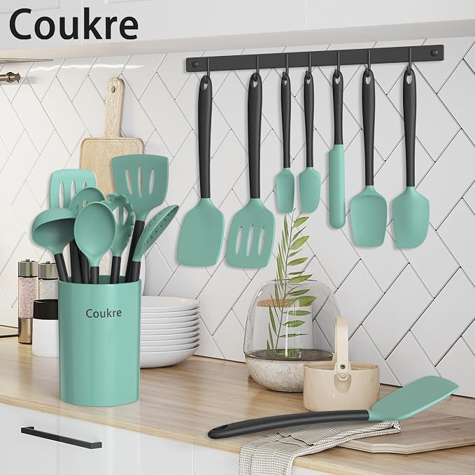 Coukre Silicone Kitchen Cooking Utensils Set - Image 6
