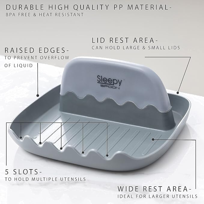 Spoon Rest for Kitchen Counter – Pot Lid Holder and Spoon Holder – Multipurpose - Image 5