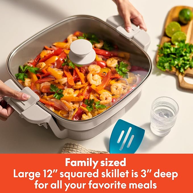 bella Make & Take Electric Skillet, Fits-anywhere™ kitchenware, EverGood™ - Image 3