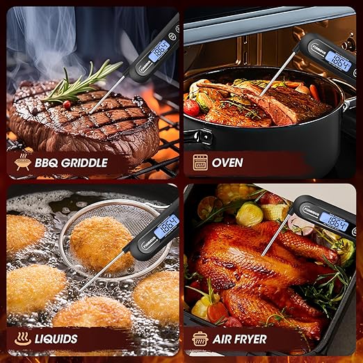 Meat Thermometer Digital, 3S Instant Read Food Thermometer - Image 2