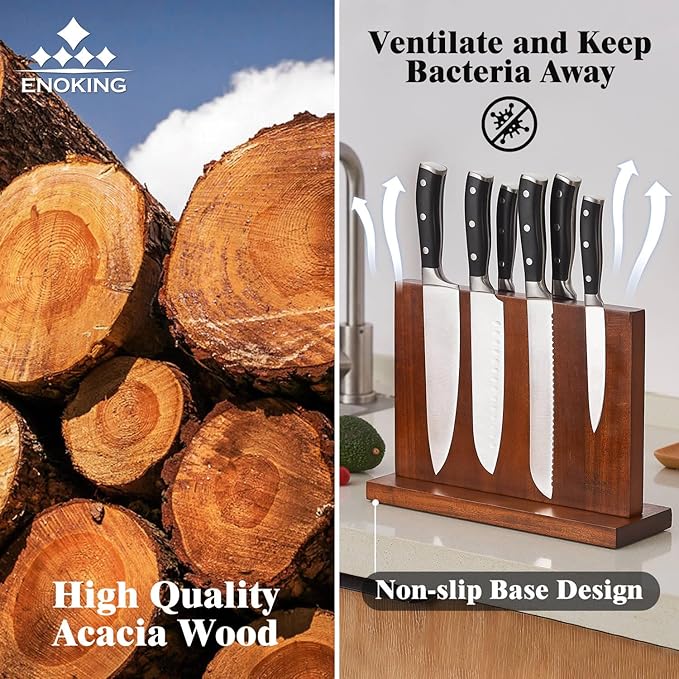 Magnetic Knife Block, Universal Knife Holder Stand - Image 4