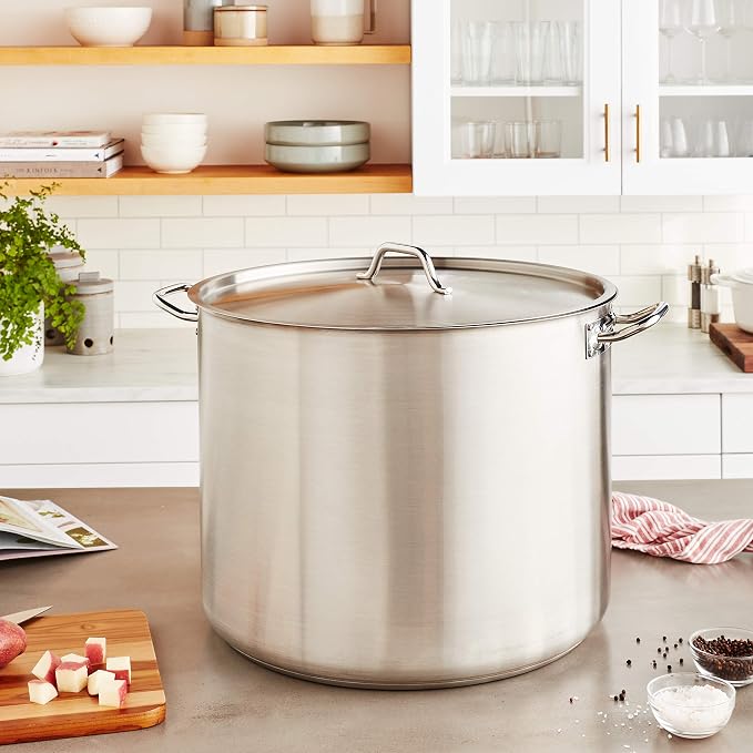 Winware Stainless Steel 80 Quart Stock Pot - Image 2