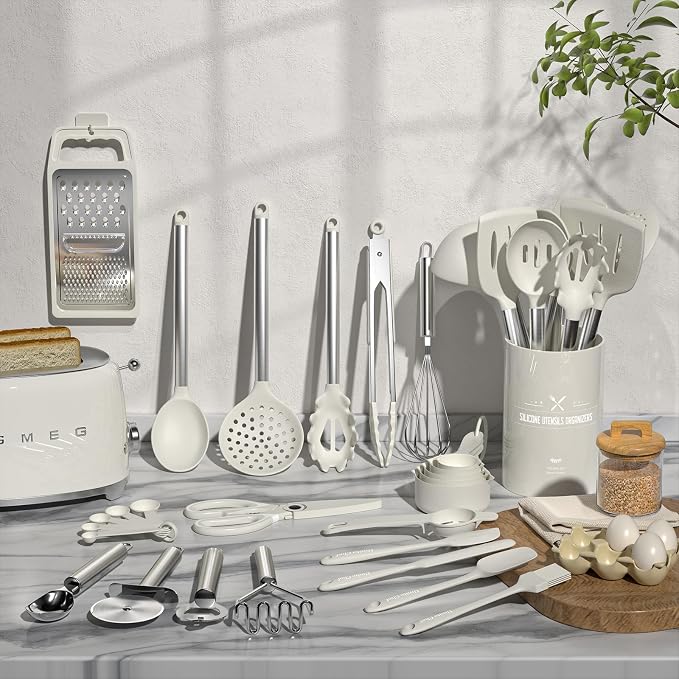 Kitchen Utensils Set-Umite Chef 34 Pcs Silicone Cooking Utensils Set - Image 5
