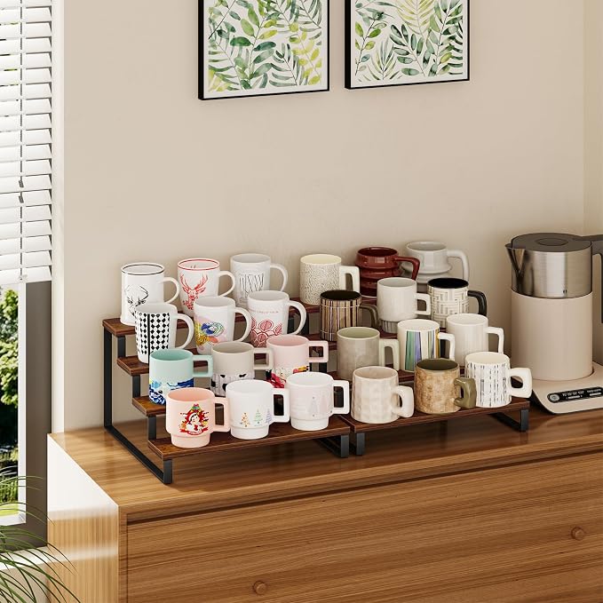 Giikin 4 Tier Spice Rack, Kitchen Counter Storage Shelves Cupcake Stand Holder - Image 4