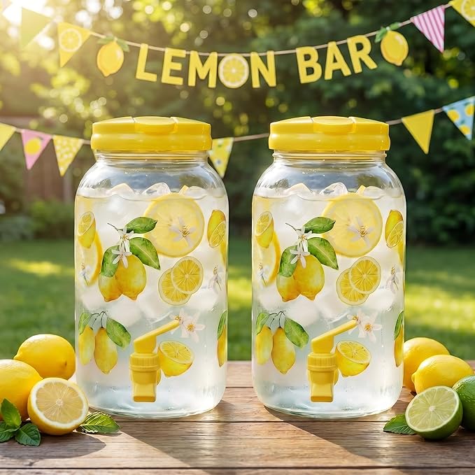 Havawish 2 Pcs 1 Gallon Plastic Beverage Dispenser by Havawish